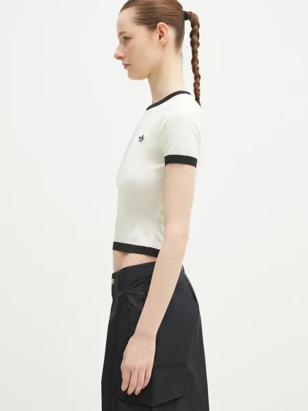 Μικρός μπλούζα Adidas Originals μπεζ