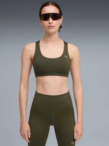 Бюстгальтер Puma зеленый