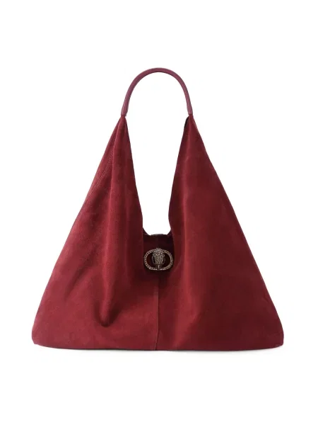Kurt Geiger London torebka hobo zamszowa Chelsea brązowa