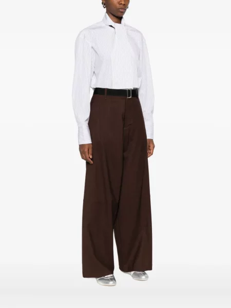 Pantaloni Plan C maro