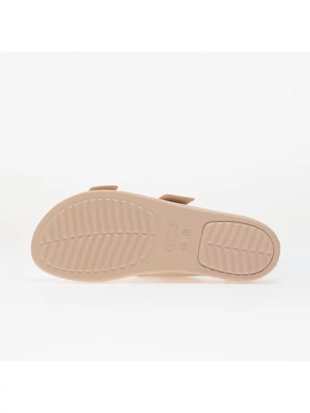 Чехли Crocs Brooklyn Buckle Low с платформа розово