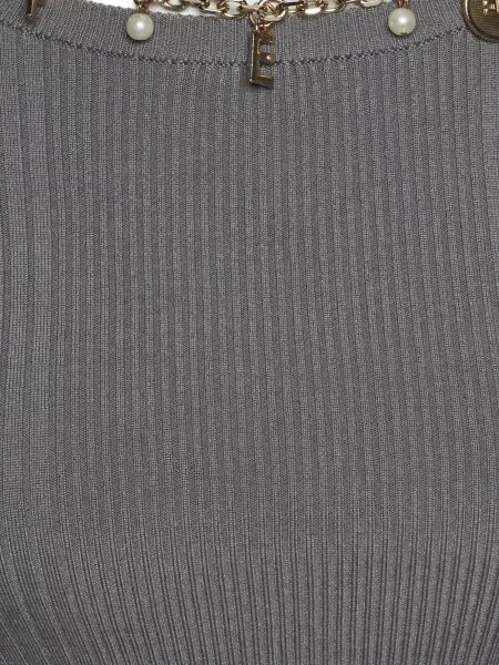 Top Elisabetta Franchi tricotate gri