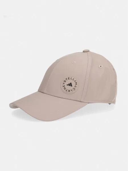 Czapka z daszkiem Adidas By Stella Mccartney beżowa