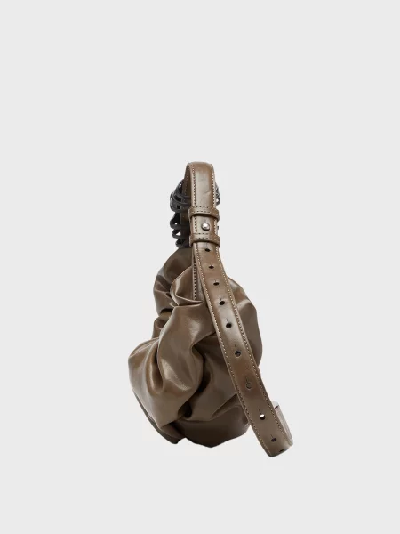 Сумка хобо Diesel коричнева