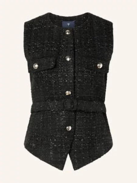 Joop! Kamizelka Viola Z Tweedu schwarz czarna