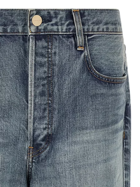 Lepršave traperice Fear Of God dizajn s pet džepova lepršave plava