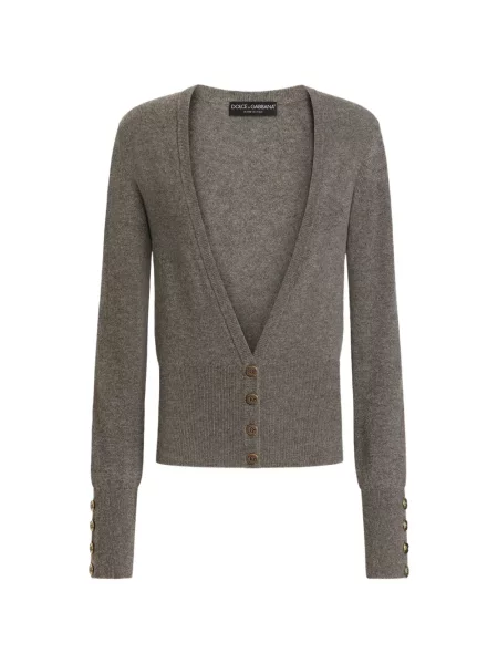 Cardigan Dolce & Gabbana din cașmir gri