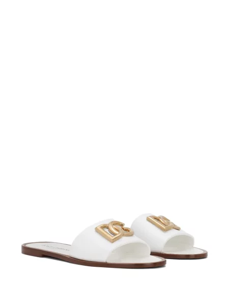 Sandale Dolce & Gabbana din piele alb