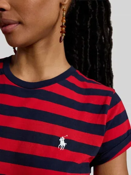 Męski t-shirt o kroju regular fit z czystej bawełny Polo Ralph Lauren czerwona