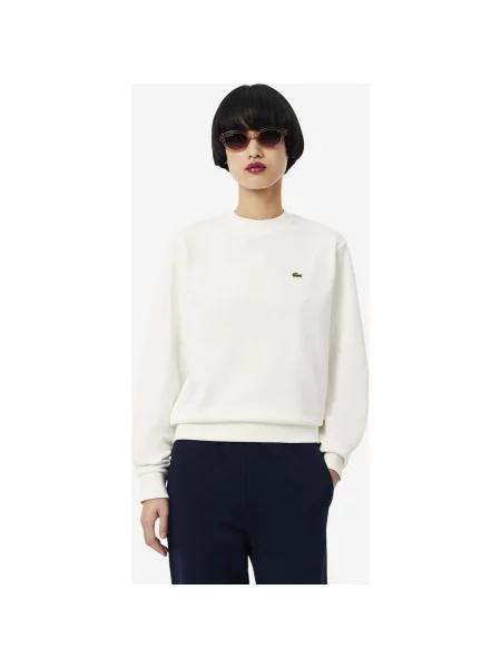 Bluza Lacoste Relaxed Fit Fleece Crew 34 biała