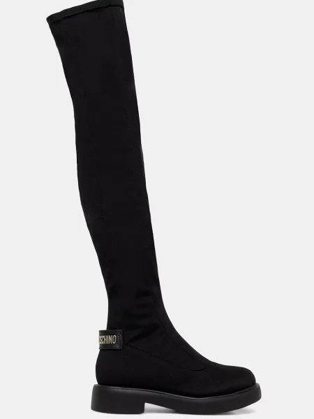 Cizme lungi muschetar LOVE MOSCHINO negru