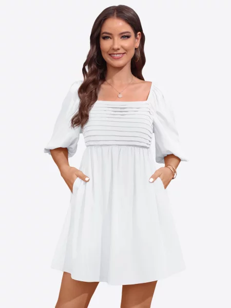 Imily Bela Rochie alb