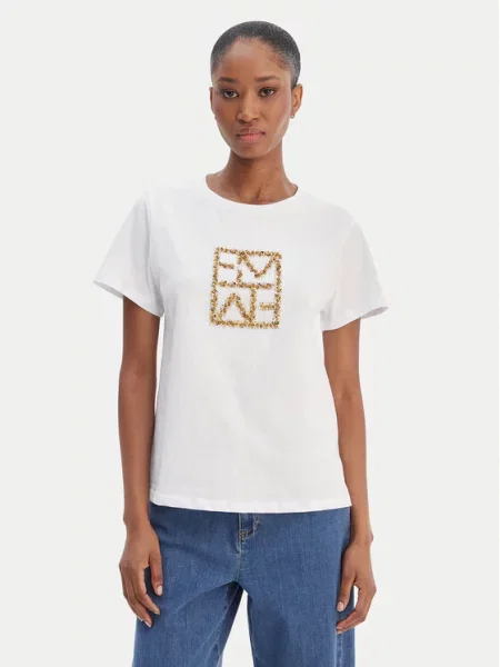 Marella T-Shirt Emme by Marella Tema λευκό