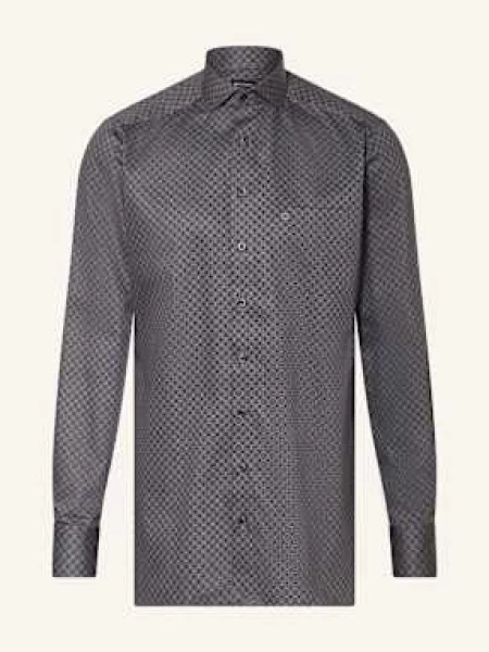 Olymp Košile Luxor Body Fit S Extra Dlouhým Rukávem šedá/ tmavě šedá