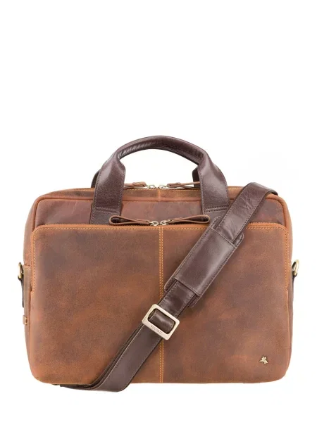 Кожаная сумка Visconti черная