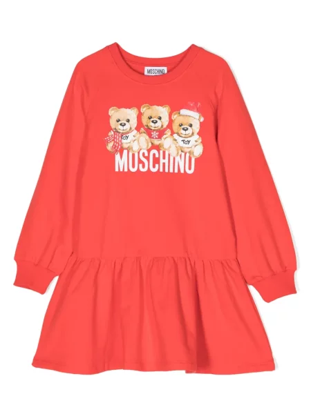 Sukienka dziecięca Moschino czerwona