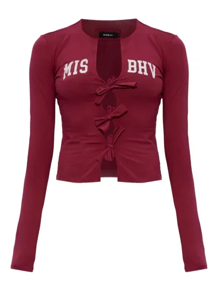 Bluza Misbhv s mašnom crvena