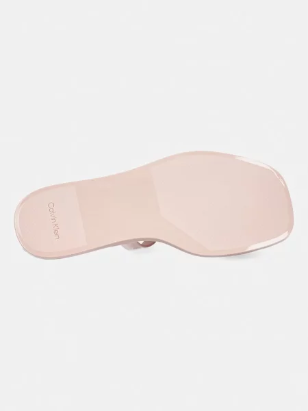 Calvin Klein női papucs JELLY SNDL DOUB BAR SHINY ST TPU rózsaszín