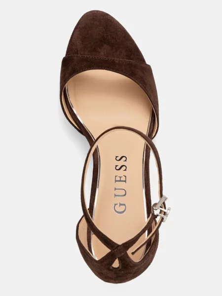 Guess босоніжки на високих замшеві SEENA