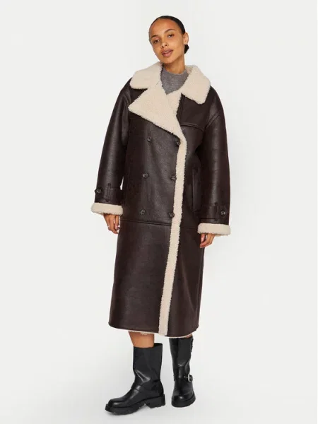 Usnjeni plašč Vila rjava