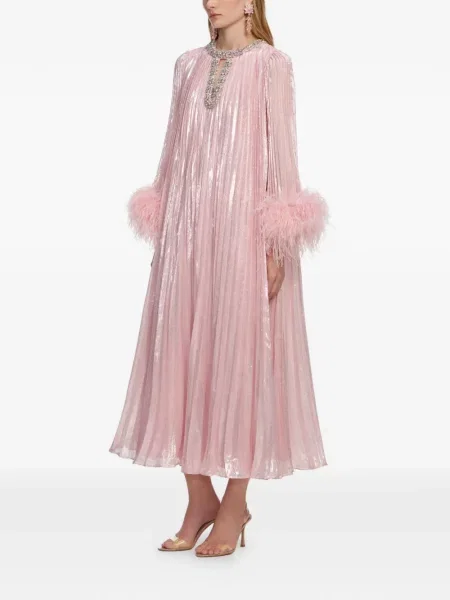 Rochie midi Self-portrait până la genunchi de costum roz