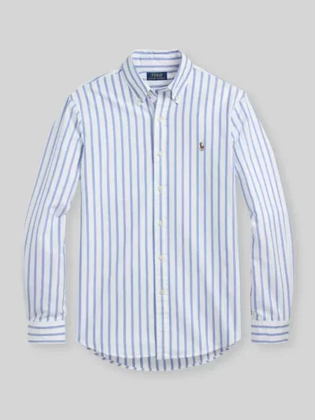 Koszula casualowa o kroju regular fit z czystej bawełny Polo Ralph Lauren niebieska