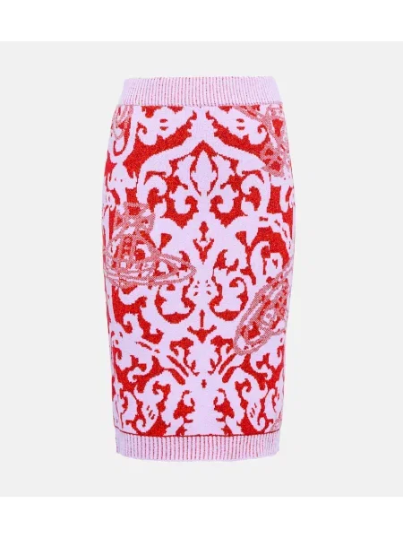 Fustă midi Vivienne Westwood din jacard până la genunchi