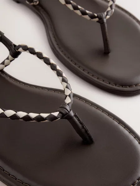 Next Žabky Forever Comfort® krémová / čokoládová