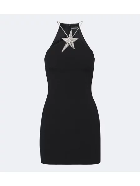 Rochie David Koma cu gât halter negru