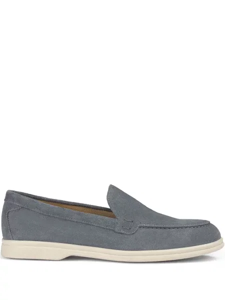 Pantofi loafer Doucal's din piele de căprioară gri