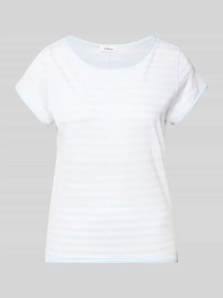 Krój regular fit t-shirt z bawełny z cieniowanej przędzy S.oliver Red Label