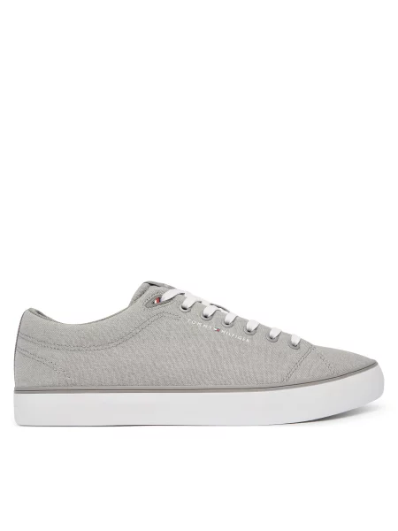 Πάνινα παπούτσια Tommy Hilfiger Th Hi Vulc Core Low Chambray γκρι