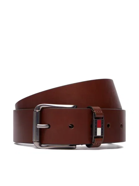 Curea Tommy Jeans Tjm Tommy Roller Buckle maro