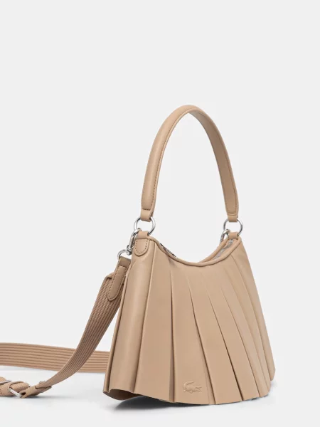 Lacoste Crossbody kabelka dámska kožená béžová