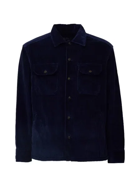Cămașă Polo Ralph Lauren de catifea cord albastru