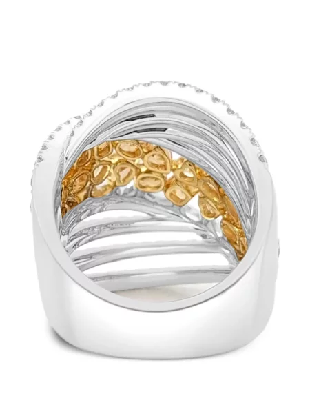 Коктейл диамант пръстен Hyt Jewelry сребристо