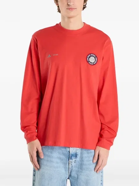 Τρέξιμο fleece μπλούζα Adidas με λαιμόκοψη v μαύρο