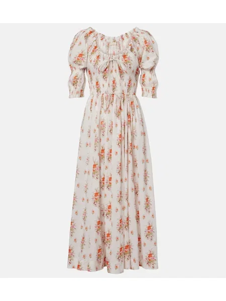 Rochie midi Dôen cu model floral