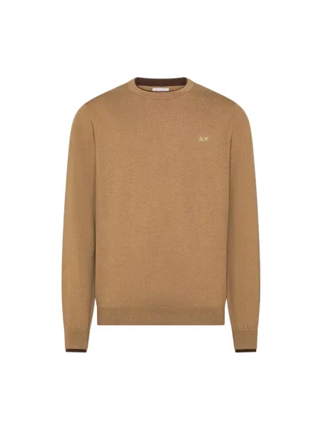 Sweter Sun68 brązowy