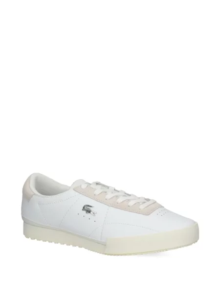Sneakerși Lacoste din piele alb