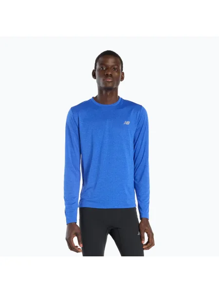 Tricou cu mânecă lungă pentru bărbați New Balance Athletics blue gemstone albastru