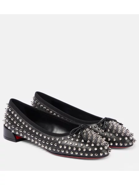 Balerini Christian Louboutin din piele negru