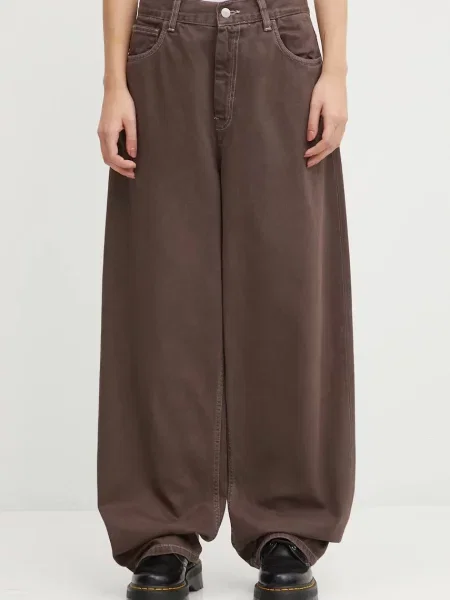 Jeansy Carhartt Wip brązowe