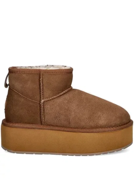 Botine Emu Australia din piele de căprioară cu platformă maro