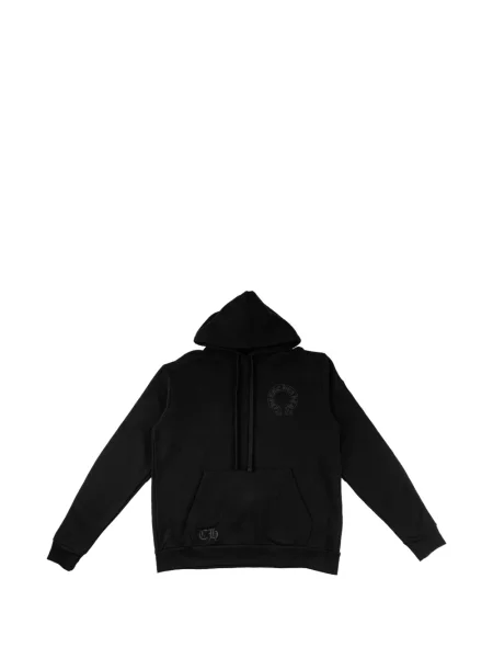 Hanorac cu glugă Chrome Hearts cu model floral negru
