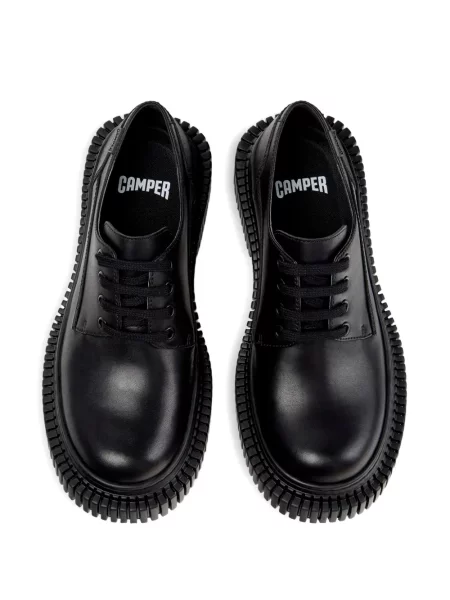 Обувки в стил дерби Camper с връзки с дантела черно