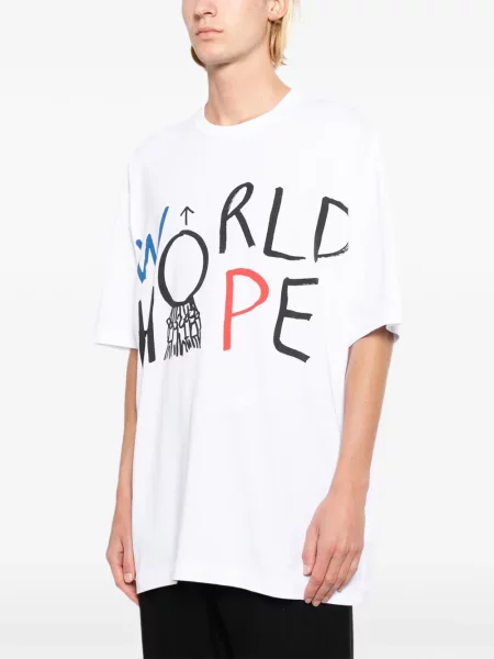 Póló Comme Des Garçons Shirt nyomtatás fehér