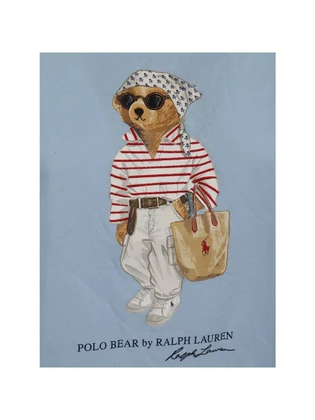 Polo Ralph Lauren Koszulki Kobieta L Knit T-Shirt niebieski