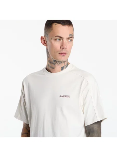 Тениска Napapijri S-Teza Short-Sleeve White Whisper L бяло