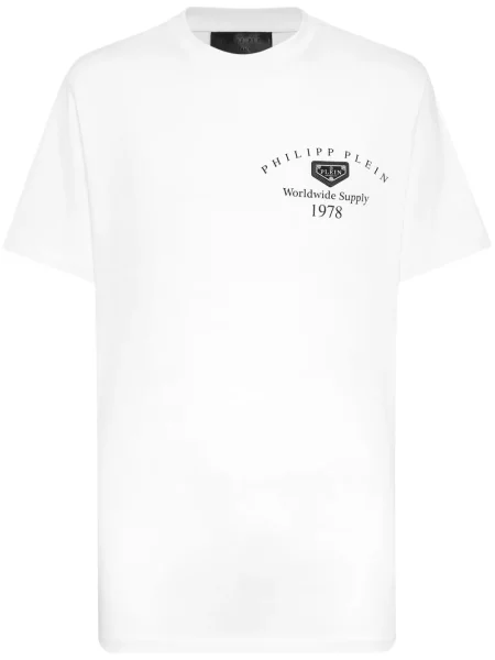 Tricou Philipp Plein alb